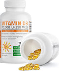 Bronson Vitamin D3 10,000 Iu (250 Mcg) High Potency - Supports Healthy Immune System, Strong Bones, Muscles & Teeth - Non Gmo, 360 Softgels (1 Year Supply)