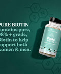 Eu Natural Biotin 5000 mcg Hair Skin Nails Supplement High-Potency Hair Growth Vitamins for Women & Men Provide Powerful Support for Healthy Hair Stronger Nails and Glowing Skin 120 Vegan Soft Capsules