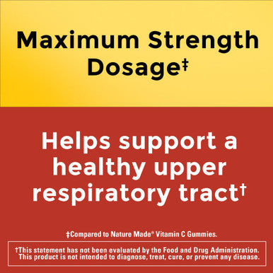 Nature Made Maximum Strength Dosage Vitamin C 1000Mg Per Serving Immune Support Vitamin C Gummies For Adults 80 Vitamin C Gummies 20 Day Supply
