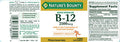 Nature's Bounty Natures Bounty Vitamin B 12 Quick Dissolve 2500 Mcg Natural Cherry Flavor 75 Ct 2 Pack