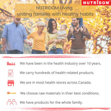 Nutridom Iron (Fer) Bisglycinate 27mg, 60 Vegan capsules, Chelated Supplement Pills for Women and men, Made In Canada