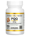 California Gold Nutrition Pqq, 20 Mg, 30 Veggie Softgels