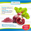 NuTherapy Power Beets Powder - Circulation Superfood Acai Berry Pomegranate Flavour 330 Gram