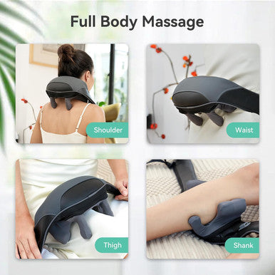 Snailax Cordless Neck Shoulder Massager With Soothing Heat, Fsa Hsa Eligible, Upgarded 4D Deep Tissue Kneading, Shiatsu Neck Back Massager Pillow For Neck, Traps, Back, Gifts For Men Women Mom Dad