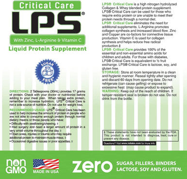 Nutritional Designs Lps Liquid Collagen & Whey Protein Supplement, Sugar-Free, Non-Gmo Drink, Promotes Healthy Skin & Hair For Men & Women. (Critical Care) Peach Mango
