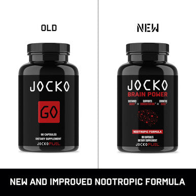 Jocko Fuel Discipline Go Brain Booster - Nootropic Dietary Supplements For Memory & Focus - Preworkout Energy & Focus Supplement (90 Capsules)