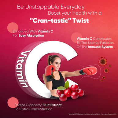 Weightworld Cranberry Capsules High Strength 50000mg per 2 Capsules - 180 Vegan Capsules with Vitamin C - Alternative to Cranberry Tablets - Easy to Swallow - Concentrated Cranberry Supplements for Women & Men