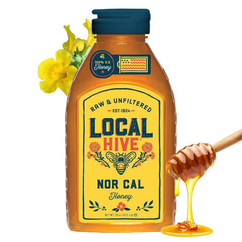 Local Hive Clover Raw & Unfiltered ÃƒÂ¢Ã¢â€šÂ¬Ã¢â‚¬Å“ 16 oz | 100% Pure U.S. Honey | Natural Sweetener Sourced from American Bees & Beekeepers | Premium Clover Flavor | Ideal for Tea, Baking & Cooking