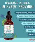 MaryRuth Organics Kids Brain Supplements for Memory and Focus and Attention 30 ML
