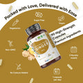 Weightworld Organic Ginger Supplement - High Strength 1300mg - Soil Association - 2 Ginger Root Capsules Per Serving - Vegan Joint & Digestion Supplement