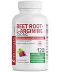 Bronson Beet Root + L-Arginine 2000 Mg Nitric Oxide Production- Non-Gmo, 120 Vegetarian Capsules