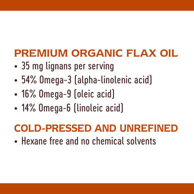 Nature's Way Organic Flax Oil, Super Lignan, 16 Ounce