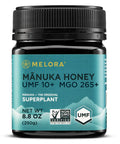 Melora Raw Manuka Honey from New Zealand | UMF 15+ | MGO 525+ | 8.8 Oz Jar | Safe for Skin Care | Edible & Healthy Sugar Alternative | Traceable from Hive to Hand Manuka Honey