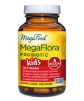 MegaFood Megaflora Probiotic Kids - Probiotics For Kids 5+ 14 Probiotic Strains & 5 Billion Cfus - Probiotics For Digestive Health- Immune Support Non-Gmo Made Without 9 Food Allergens - 60 Caps