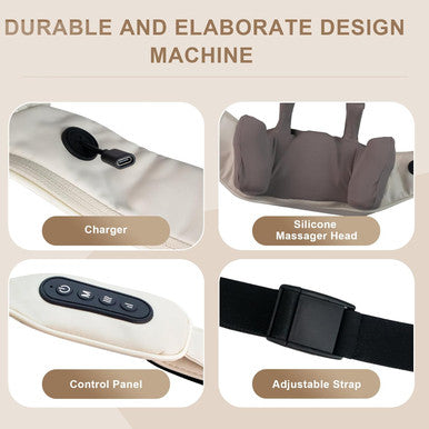 Electric Neck And Shoulder Massager With Heat, Cordless Kneading Back Trapezius Shiatsu Massage Pillows For Pain Relief Deep Tissue Ideals