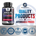 Multivitamin for Men Vitamin A C D E Zinc Calcium Multivitamins for Immune Health Support Vitamin B12 Men's Daily Multivitamin Supplement Capsules NonGMO Mens Multi Vitamins 60 Capsules