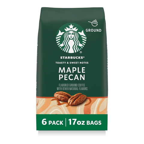 Starbucks Ground Coffee, Flavored Hot or Iced Coffee, Maple Pecan, 17 oz ÃƒÂ¢Ã¢â€šÂ¬Ã¢â‚¬Â¹
