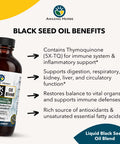 Amazing Herbs Black Seed And Pumpkin Seed Cold-Pressed Oil Blend - Gluten-Free, No Preservatives, High In Omega 3, 6, & 9, Improves Immune Respones & Promotes Digestive Health - 8 Fl Oz