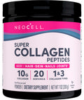 Neocell Super Collagen Peptides 10G Collagen Peptides Per Serving Gluten Free Keto Friendly Non-Gmo Grass Fed Healthy Hair Skin Nails And Joints Unflavored Powder 7 Oz. 1 Canister