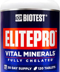 Biotest Elitepro Minerals - Magnesium Glycinate & Zinc Arginate For Immunity, Recovery & Metabolic Support - 30-Day Supply, 120 Tablets