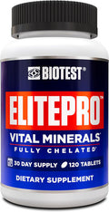 Biotest Elitepro Minerals - Magnesium Glycinate & Zinc Arginate For Immunity, Recovery & Metabolic Support - 30-Day Supply, 120 Tablets