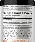 Horbaach B12 Vitamin 5000 mcg 120 Fast Dissolve Tablets Sublingual Methylcobalamin Natural Berry Flavor Vegan NonGMO and Gluten Free Supplement