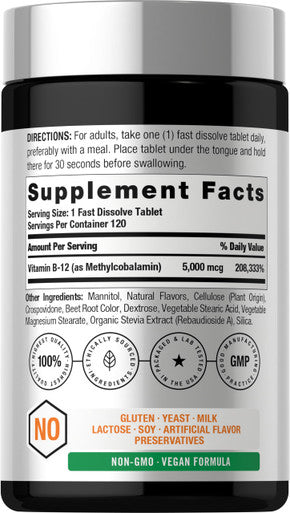 Horbaach B12 Vitamin 5000 Mcg