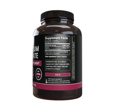 PURE ORIGINAL INGREDIENTS Calcium Citrate (365 Capsules), No Magnesium Or Rice Fillers, Always Pure, Lab Verified
