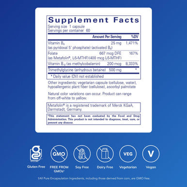 Pure Encapsulations Homocysteine Factors 60 vcaps
