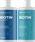 Maple Holistics Volumizing Hair Bundle - Large Sizes Biotin Shampoo, Conditioner, And Pure Rosemary Essential Oil