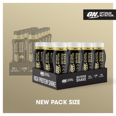 Optimum Nutrition On High Protein Shake Bottles Vanilla 12X500Ml