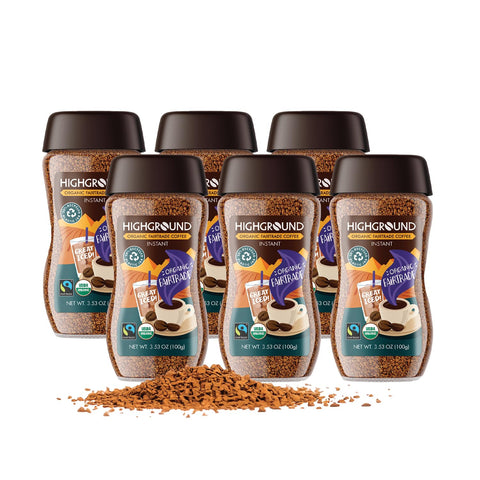 Highground Organic Instant Regular Coffee, 3.53 Oz