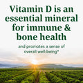 MegaFood Vitamin D3 1000 Iu (25 Mcg) - Immune Support Supplement - Bone Health - With Easily-Absorbed Vitamin D3 Plus Real Food - Non-Gmo Vegetarian - Made Without 9 Food Allergens - 60 Tabs