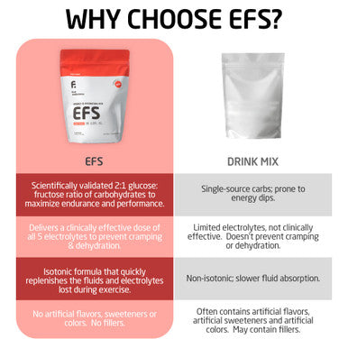 First Endurance EFS Hydration & Endurance Drink Mix - Premium Carbohydrates for Energy & Performance Electrolytes for Rapid Rehydration & Running Cycling and Triathlon Nutrition | Isotonic Energy Fuel | Fruit Punch