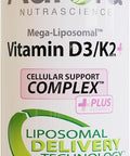 Aurora Nutrascience MegaLiposomal Vitamin D3/K2+ with Vitamin C Organic Fruit Flavor Gluten NonGMO 32 Single Serve Packets 21.7 oz (640 mL)