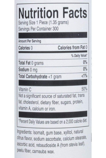 Dental Chewing Gum Citrus Breeze 300 CT By Peelu