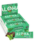 Aloha Organic Plant Based Protein Bars Chocolate Chip Cookie Dough, 1.98 Oz,(Pack of 12)