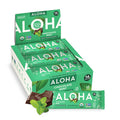 ALOHA Organic Plant Based Protein Bars Chocolate Mint 1.98 Oz (Pack of 12)