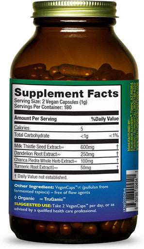 HealthForce SuperFoods Liver Rescue - 360 VeganCaps - All-Natural Liver Regenerator Supplement with Milk Thistle & Dandelion Root - Gluten Free - 180 Servings