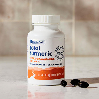 NativePath Turmeric Curcumin with Black Seed Oil - Advanced Antioxidant & Joint Support Supplement - Premium Turmeric Softgels with Enhanced High Absorption Non-GMO & Gluten-Free 60 Softgels