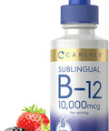 Carlyle Vitamin B12 Sublingual | 10000mcg | 2 fl oz | Vegetarian Non-GMO Gluten Liquid Drops