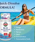 Kal B-12 Adenosylcobalamin Activmelt, Strawberry, White, 90 Count
