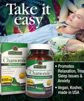 Nature'S Answer Chamomile Flower 90 Vegetarian Capsules | Relaxation Support | Helps with Digestion | Natural Calming Aid (Pack of 1)