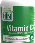 Health Thru Nutrition Vitamin D3 Softgels 2000iu Pack of 365