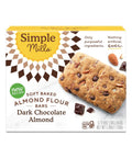 Simple Mills Almond Flour Snack Bars, Dark Chocolate Almond - Gluten Free, Made with Organic Coconut Oil, Breakfast Bars, Healthy Snacks, Paleo Friendly, 6 Ounce (Pack of 6)