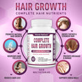 Premium Hair Growth For Women & Men - Hair Growth Vitamins W/ Biotin & Keratin - Prevents Hair Loss & Thinning, Supports Thicker Healthier Hair Growth - Supplement For All Hair Types, 60 Capsules
