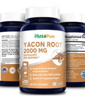 NusaPure Yacon Root Extract 2000mg Serving 200 Vegetarian Capsules (Extract 4:1, Non-GMO & )