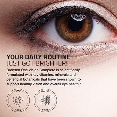 Bronson One Daily Vision Complete Eye Health Support Multivitamin Multimineral Supplement Formula, 180 Tablets