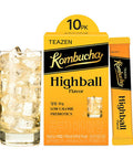 Teazen Highball Flavored Cocktail Mixers Mocktail Drink Mixers Electrolyte & Hydration Drink Mix Sugar Low Calorie Prebiotics 10 Sticks 1.76oz
