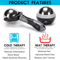 Nobility Massage Ball Roller Ice Cold And Hot For Deep Tissue And Sore Muscle Relief Of Stiffness And Stress, Body, Neck, Back, Foot, Plantar (Black)
